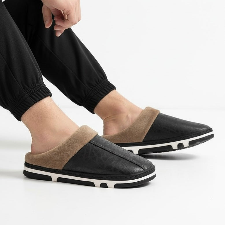 Morbida leather half shoes