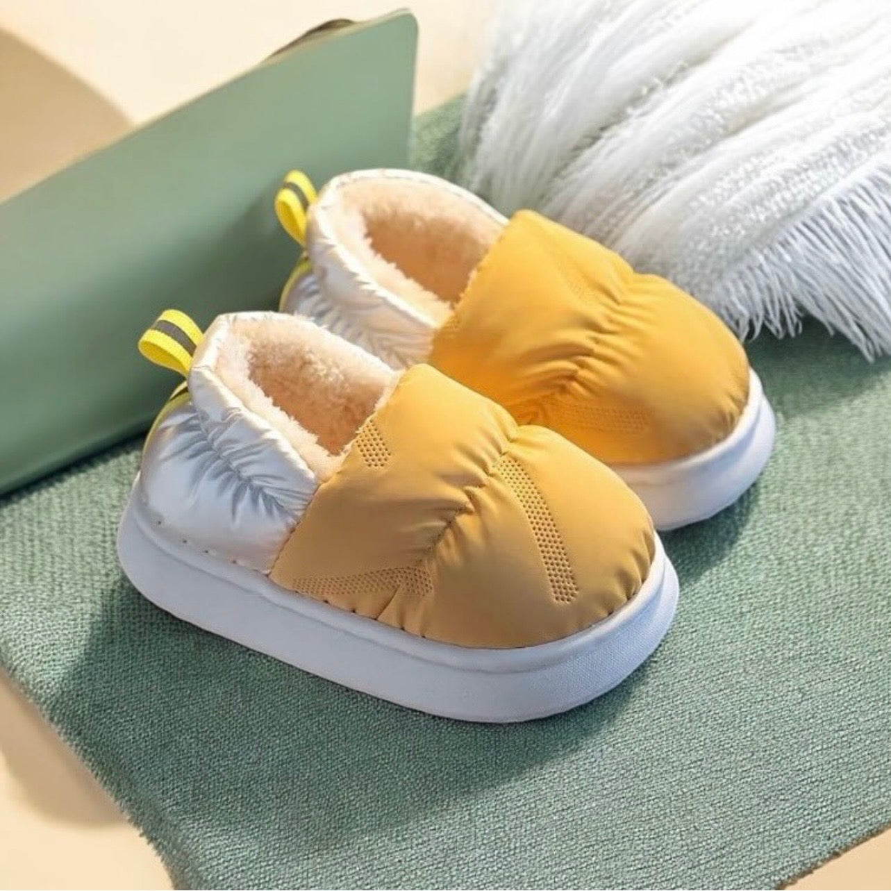 Kids fur shoes