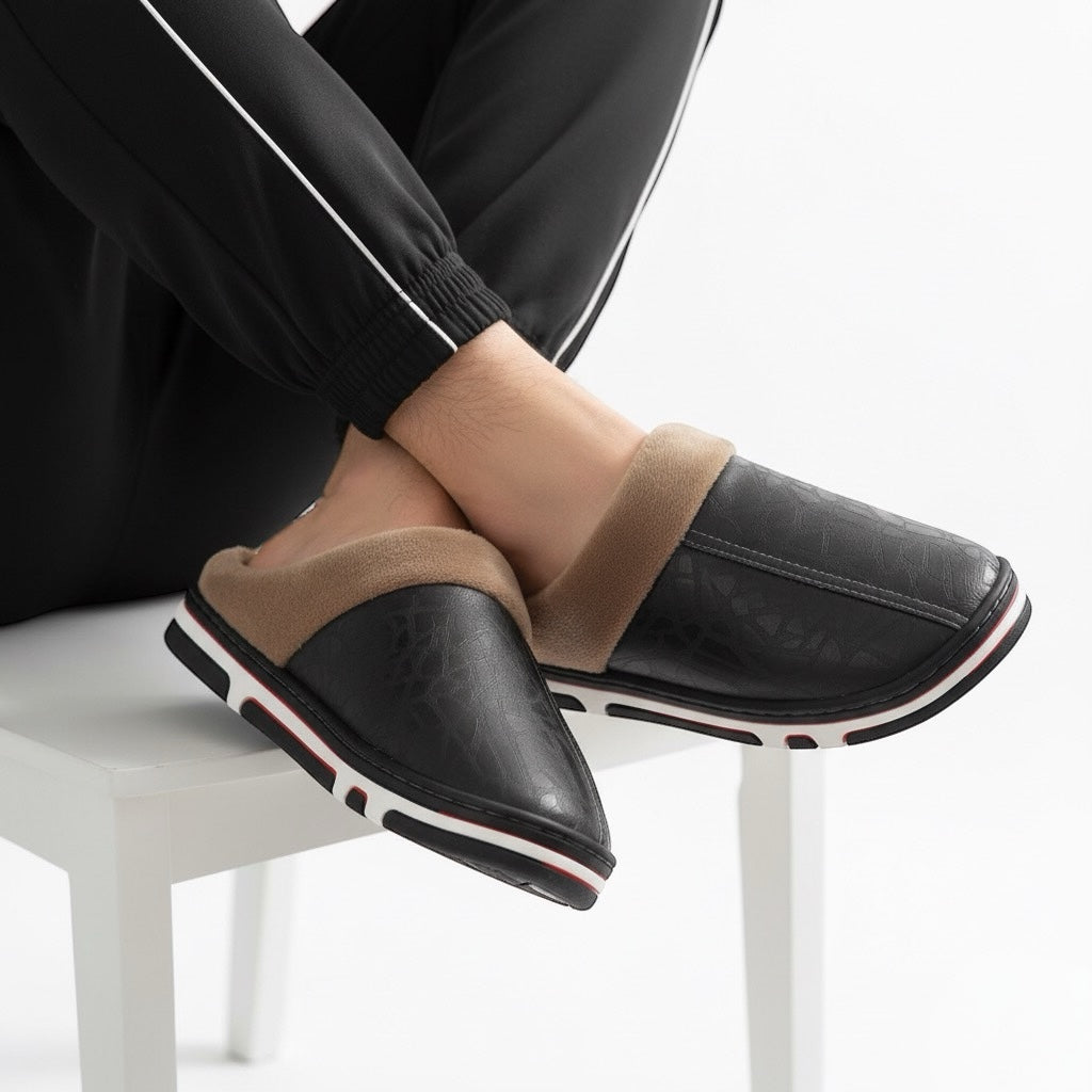 Morbida leather half shoes