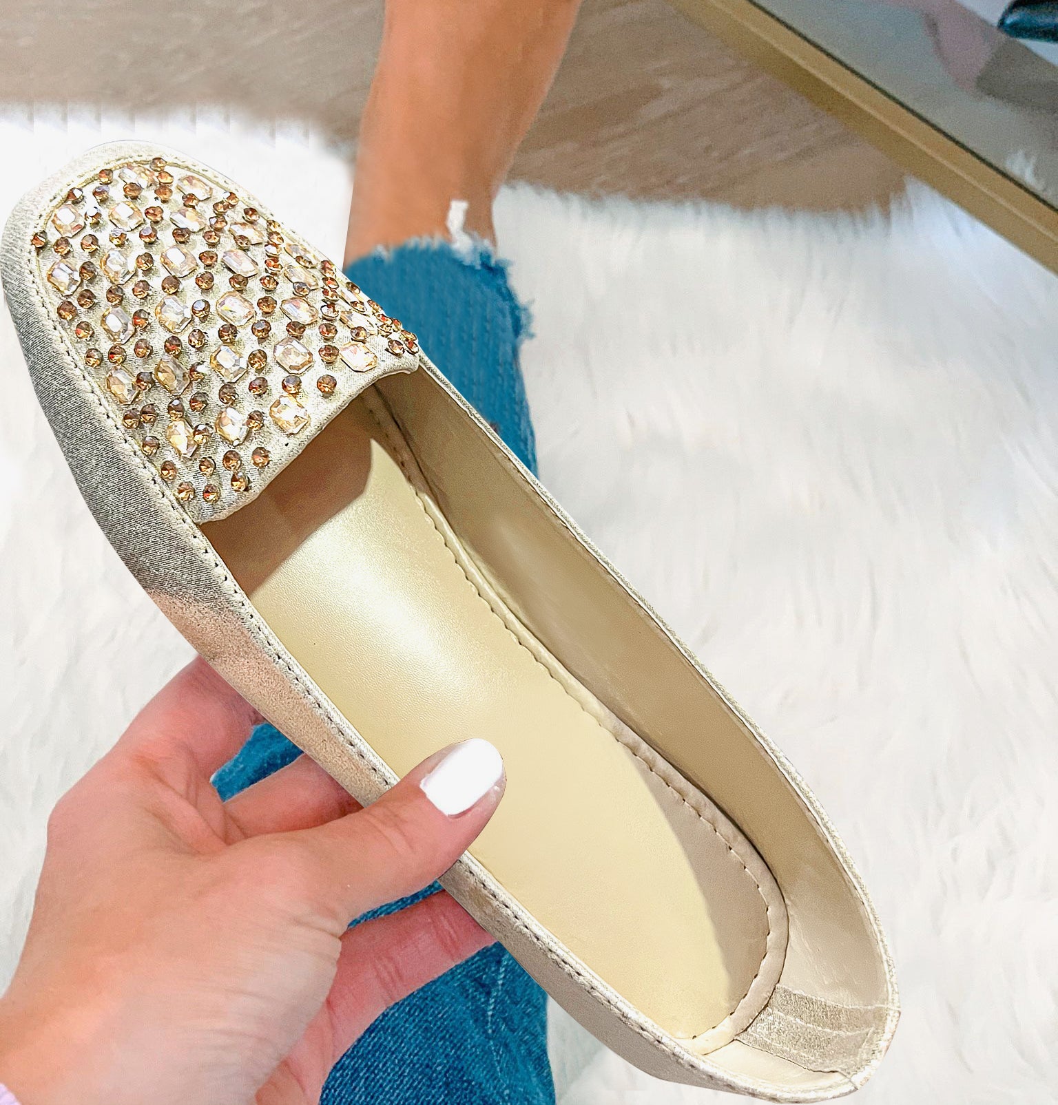 Platisa gold pump