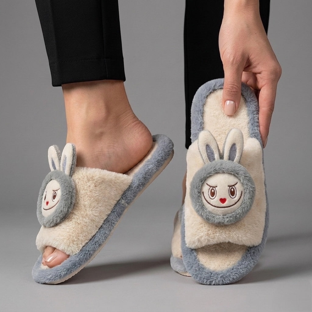 Labubu soft slipper