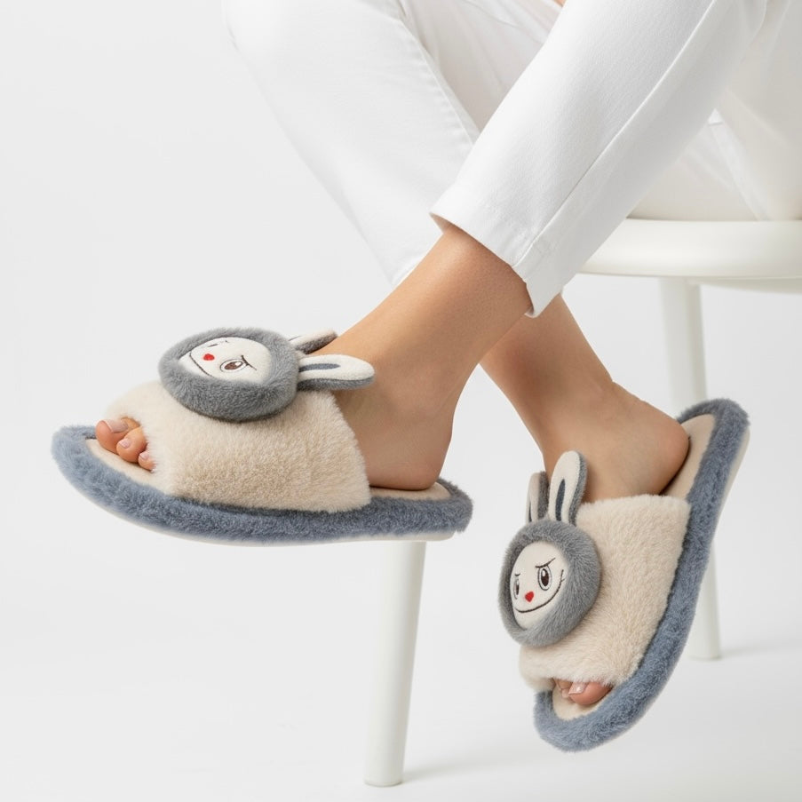 Labubu soft slipper