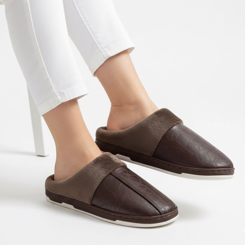 Morbida leather half shoes
