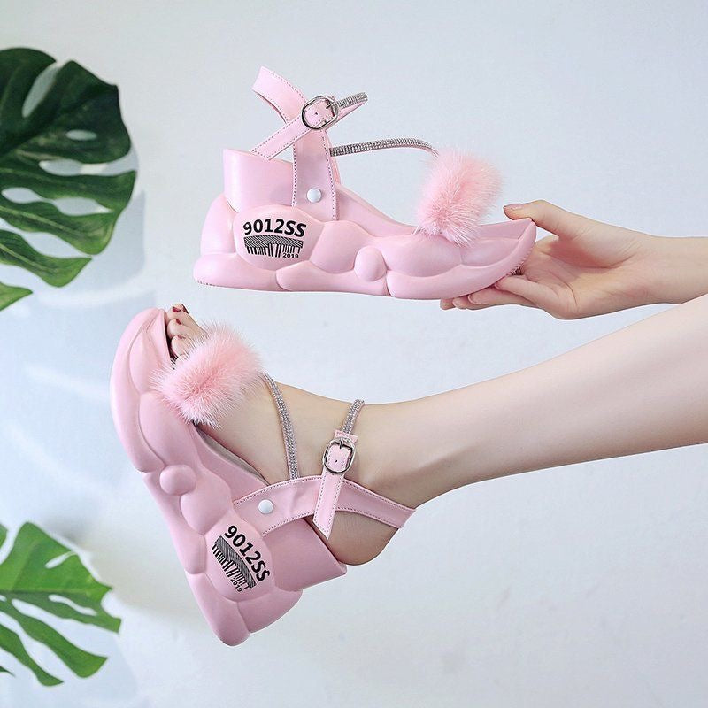 Fur fairy sandal-R19-2
