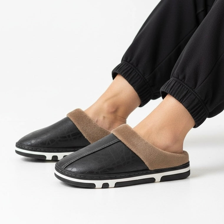 Morbida leather half shoes