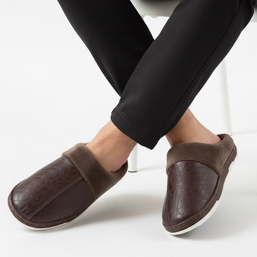 Morbida leather half shoes