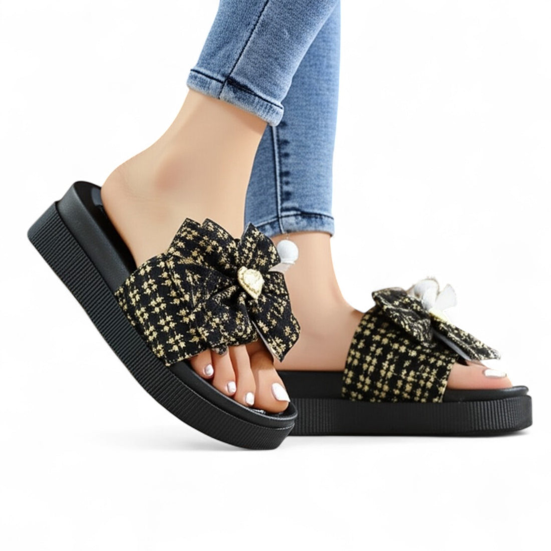 Bfly bow slipper -4-2