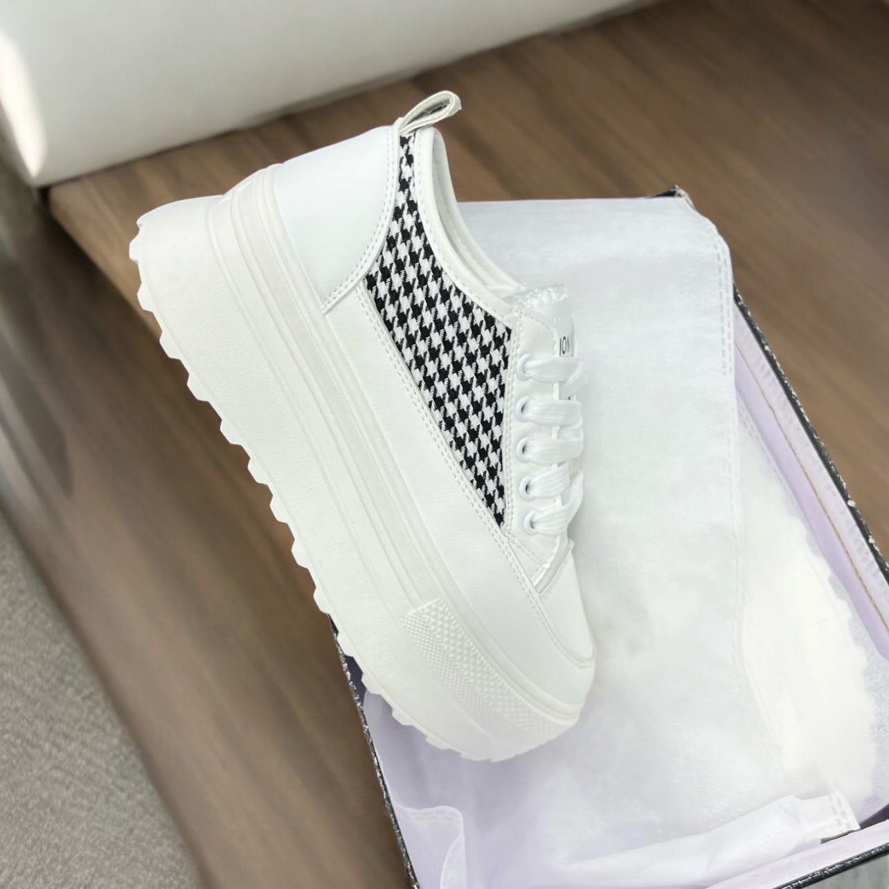 Galina check shoes-R11-1