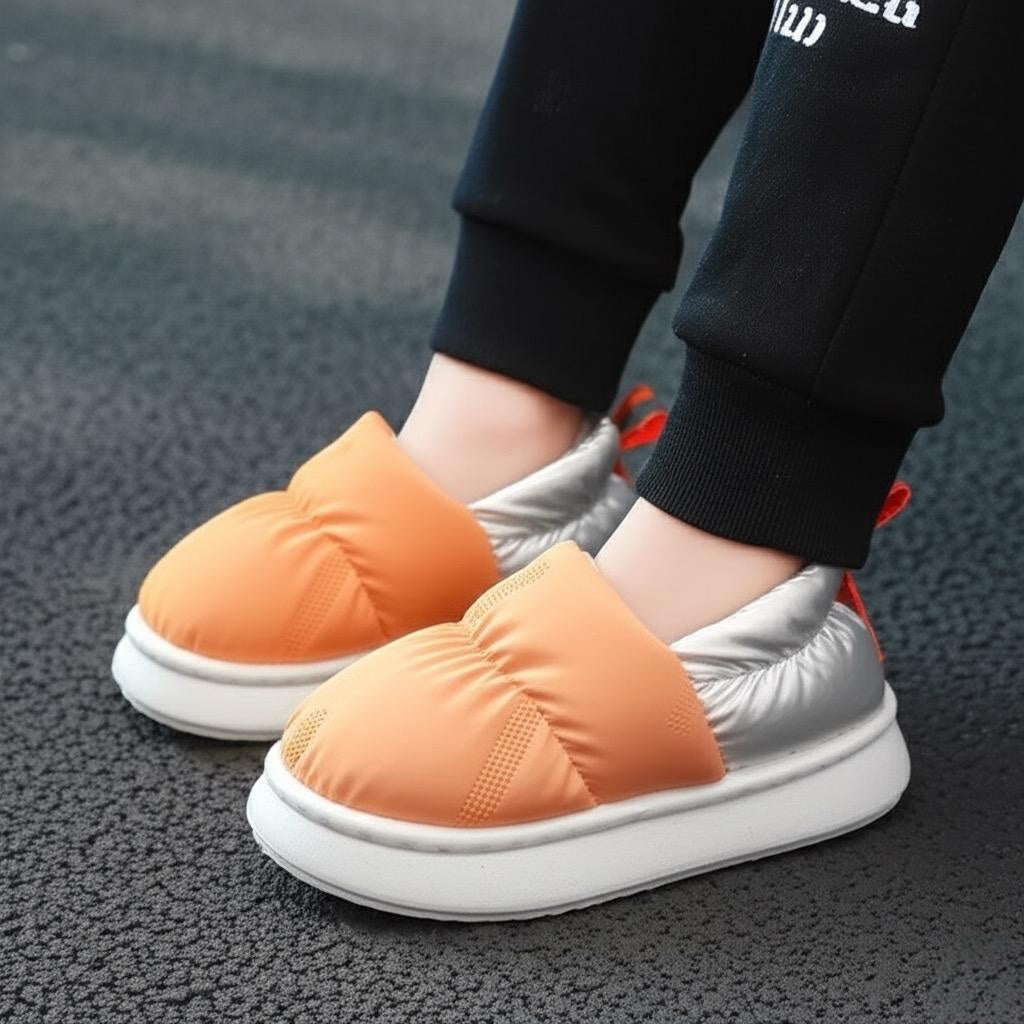 Kids fur shoes