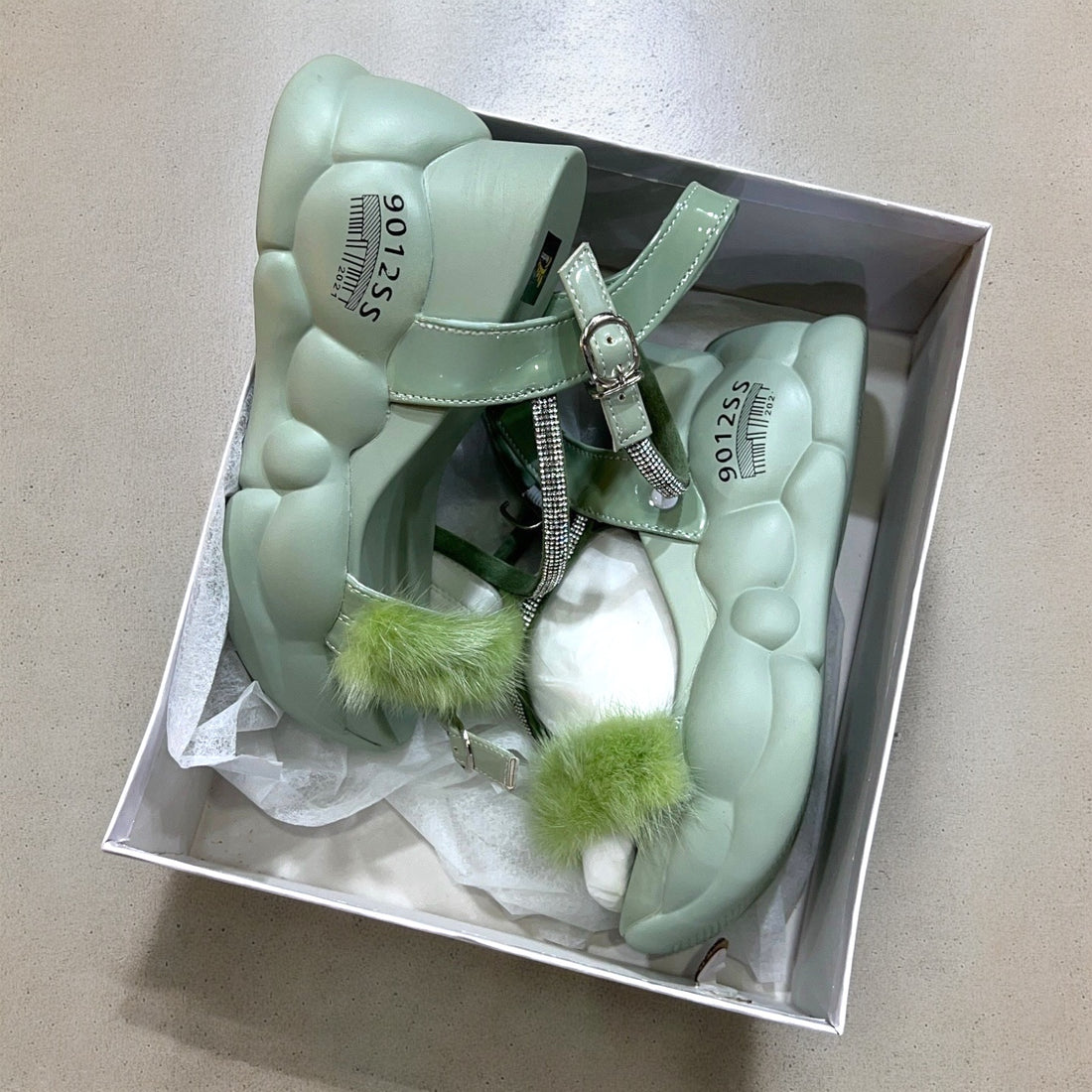 Fur fairy sandal-R19-3