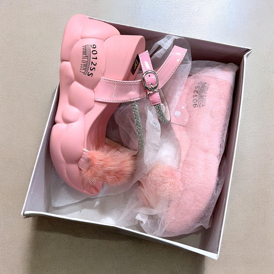 Fur fairy sandal-R19-2