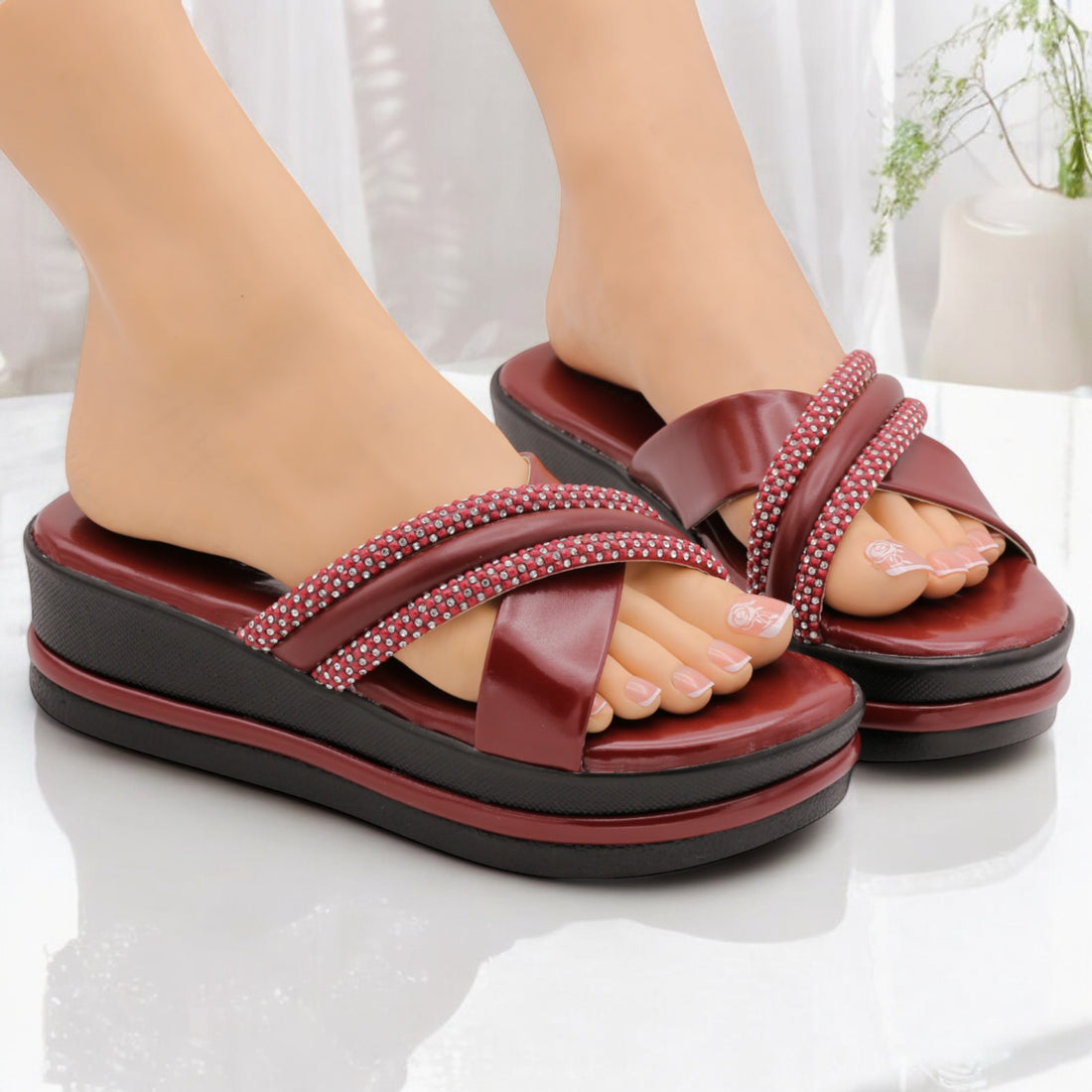 M0174 wedge slipper-R23-1