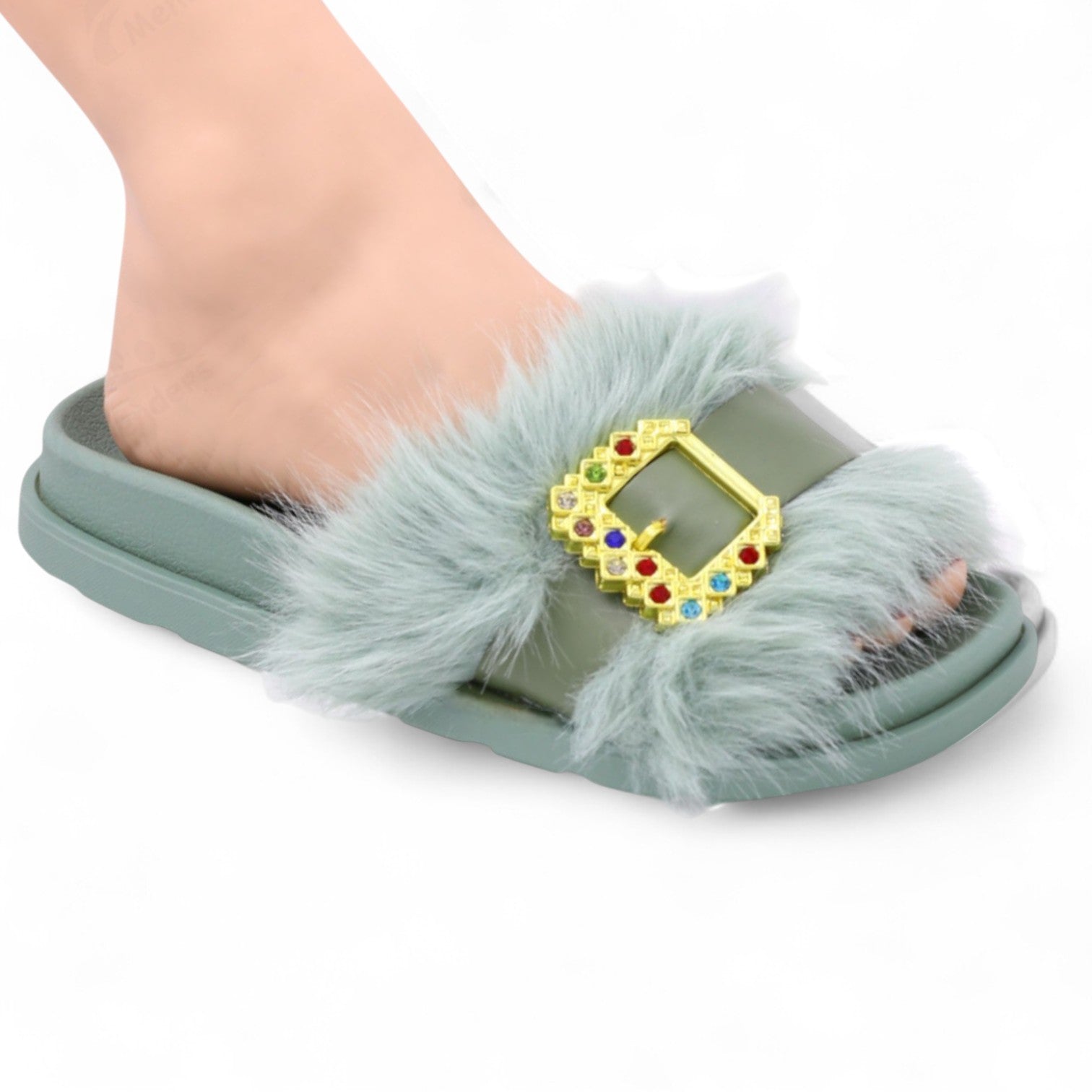 M0792 fur slipper