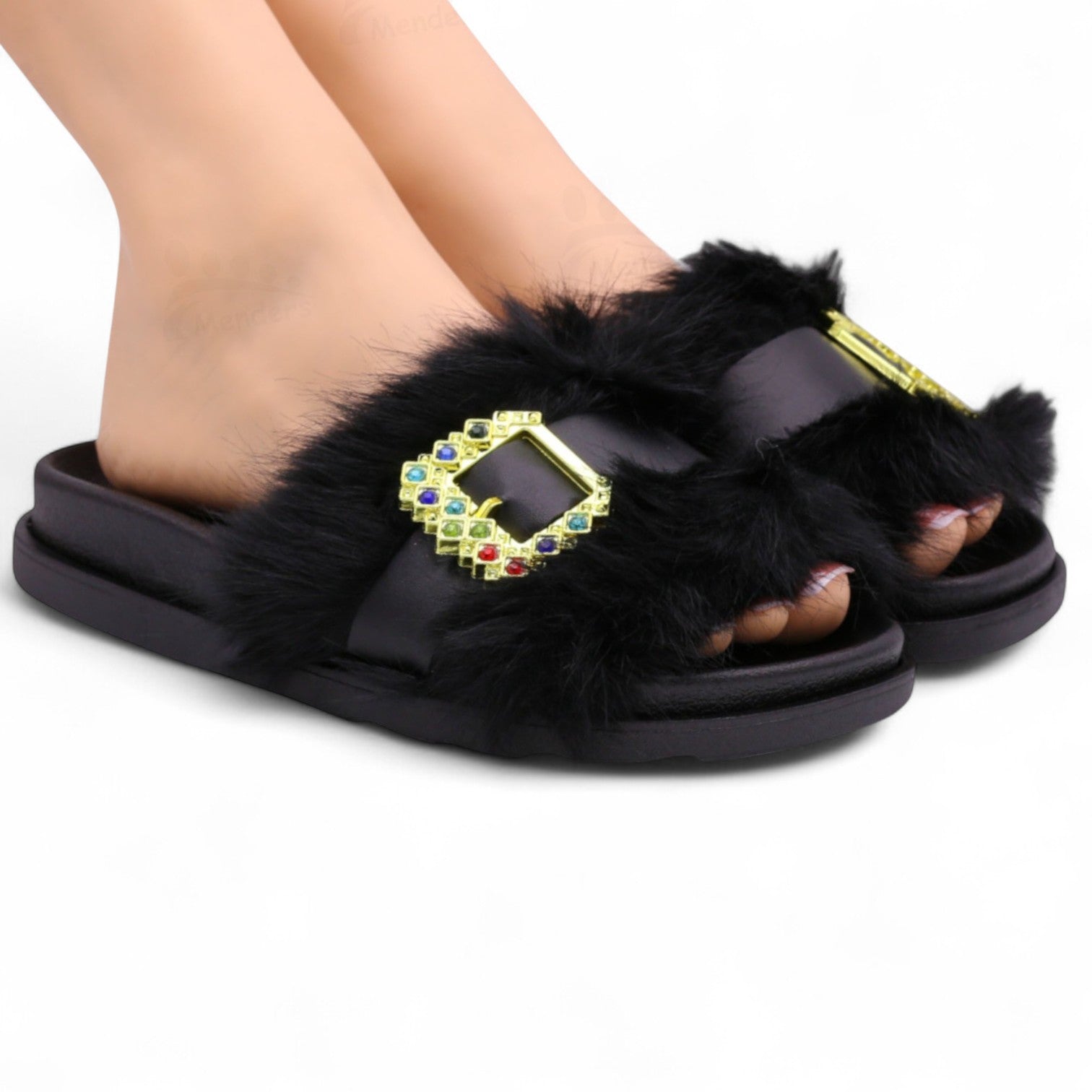 M0792 fur slipper