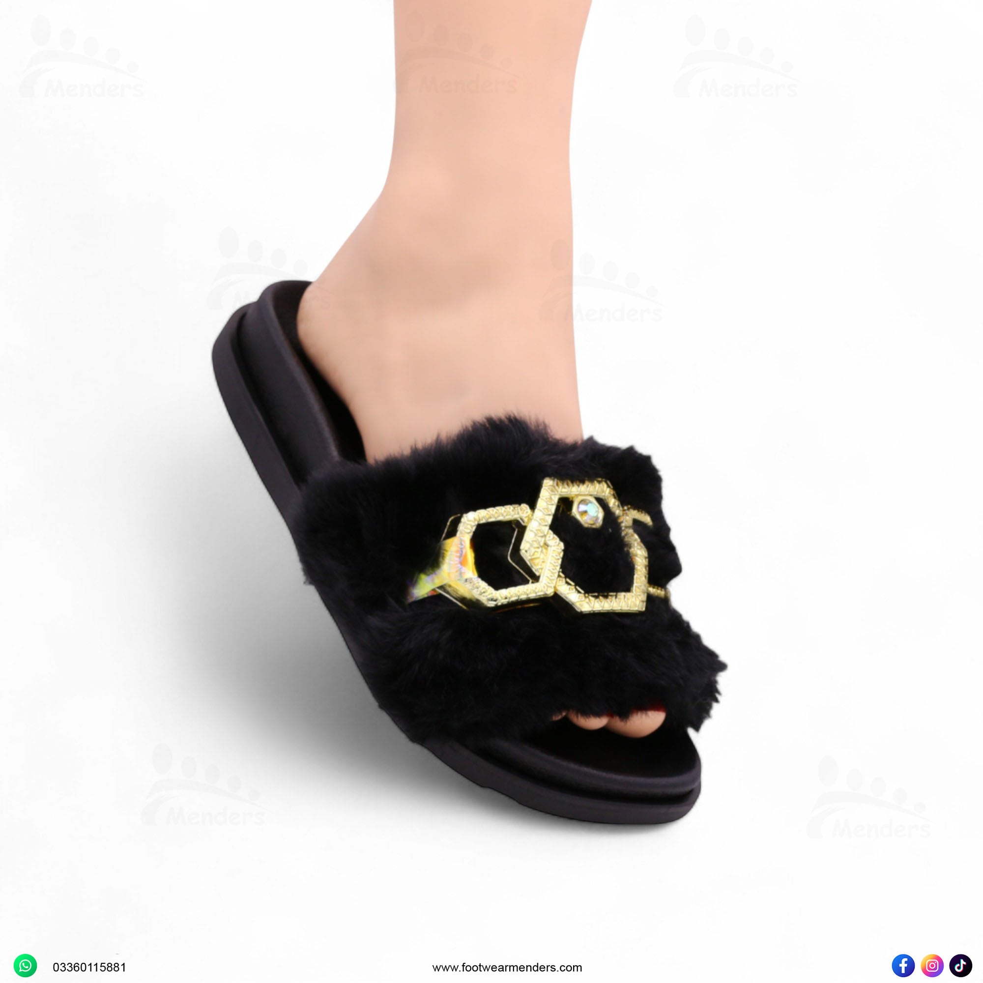 M0802 fur slipper