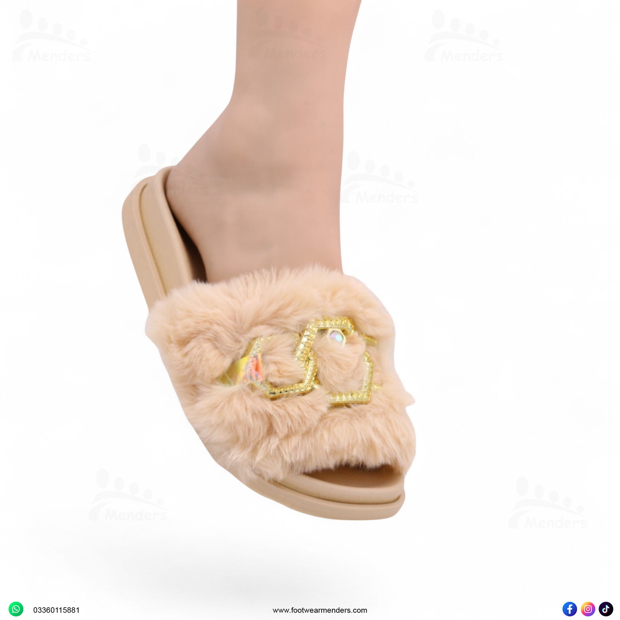 M0802 fur slipper