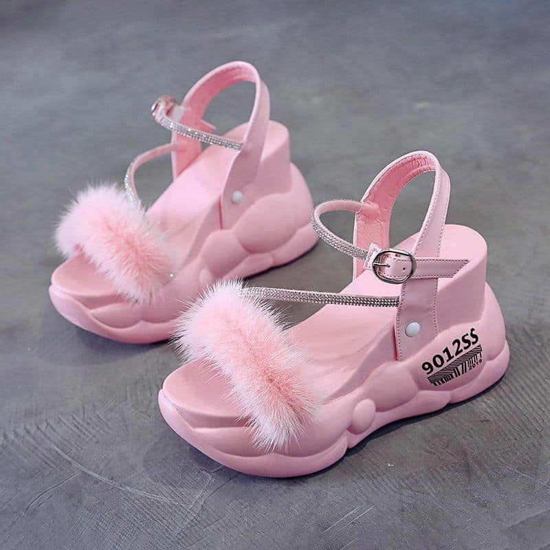 Fur fairy sandal-R19-2