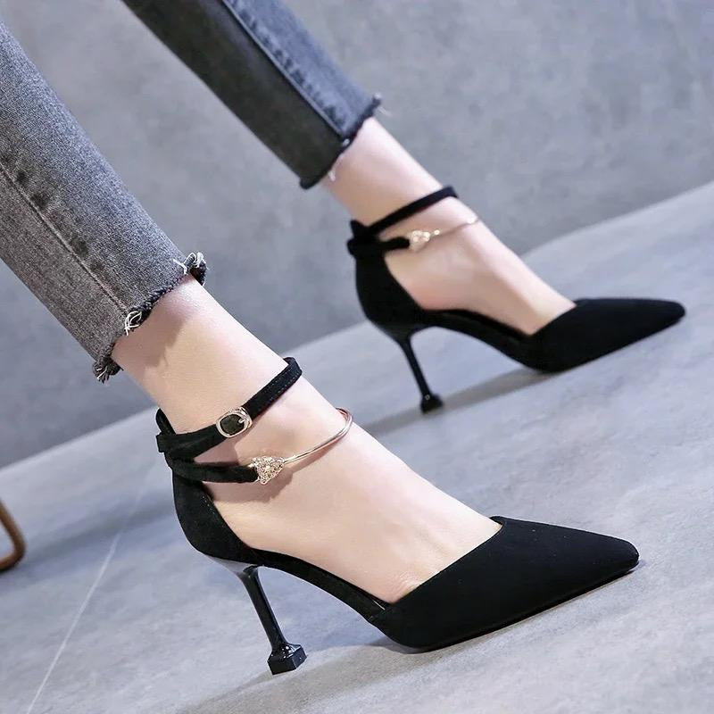 Suede ankle shoes-R37-1