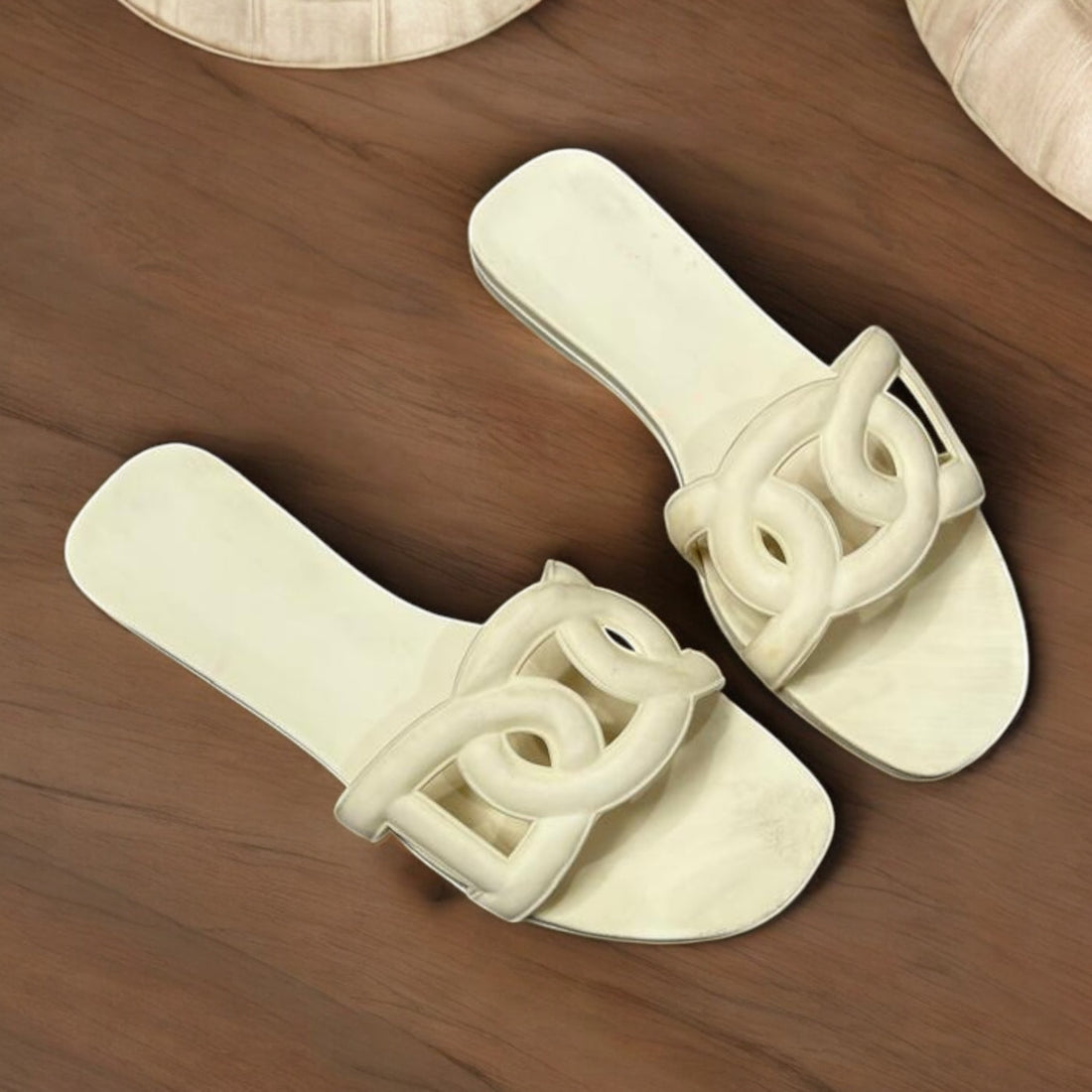 Beige slipper