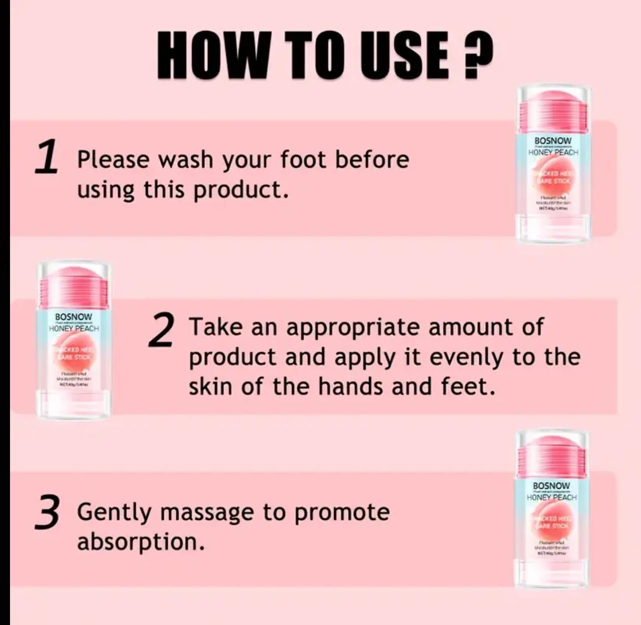 Crack heel care stick