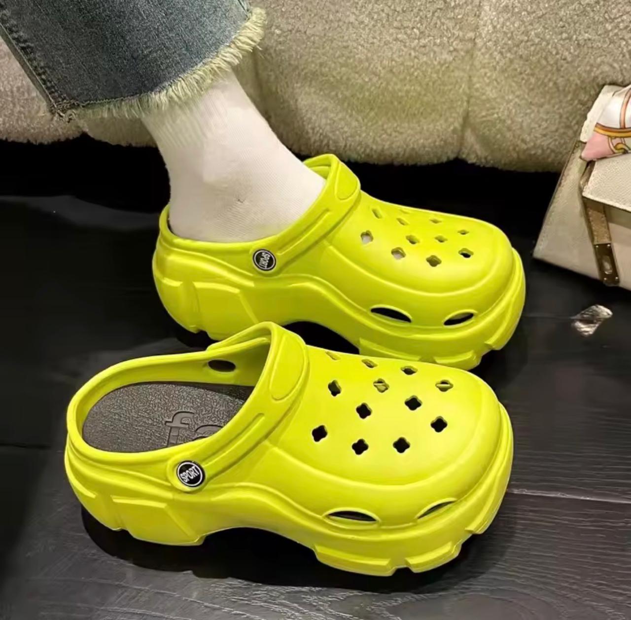 Green crocs