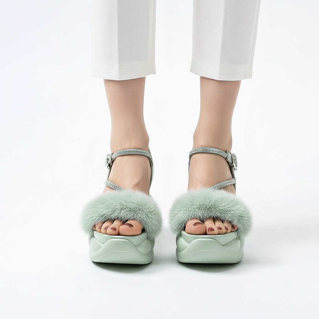 Fur fairy sandal-R19-4