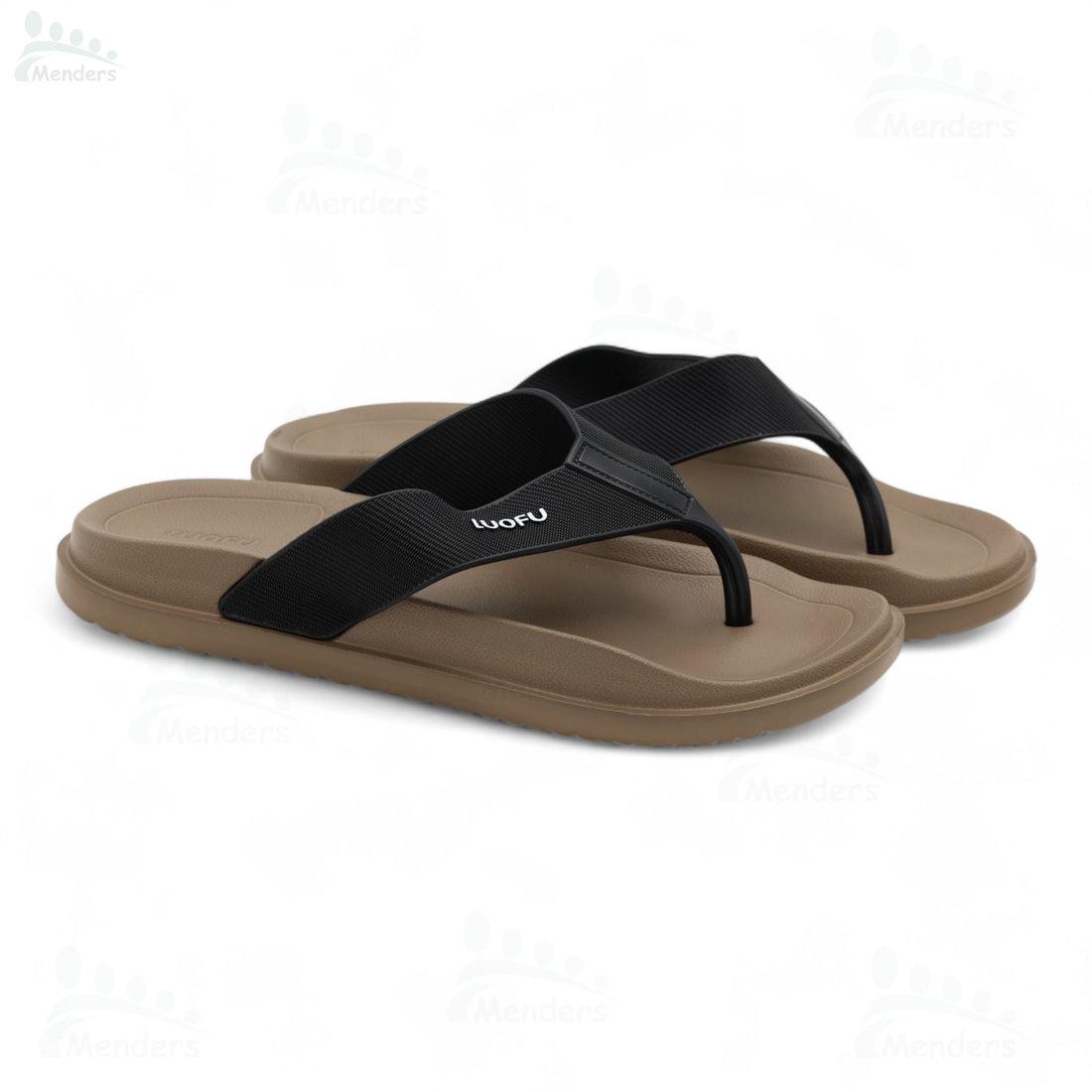 men soft medicated slipper waterproof and washablen black