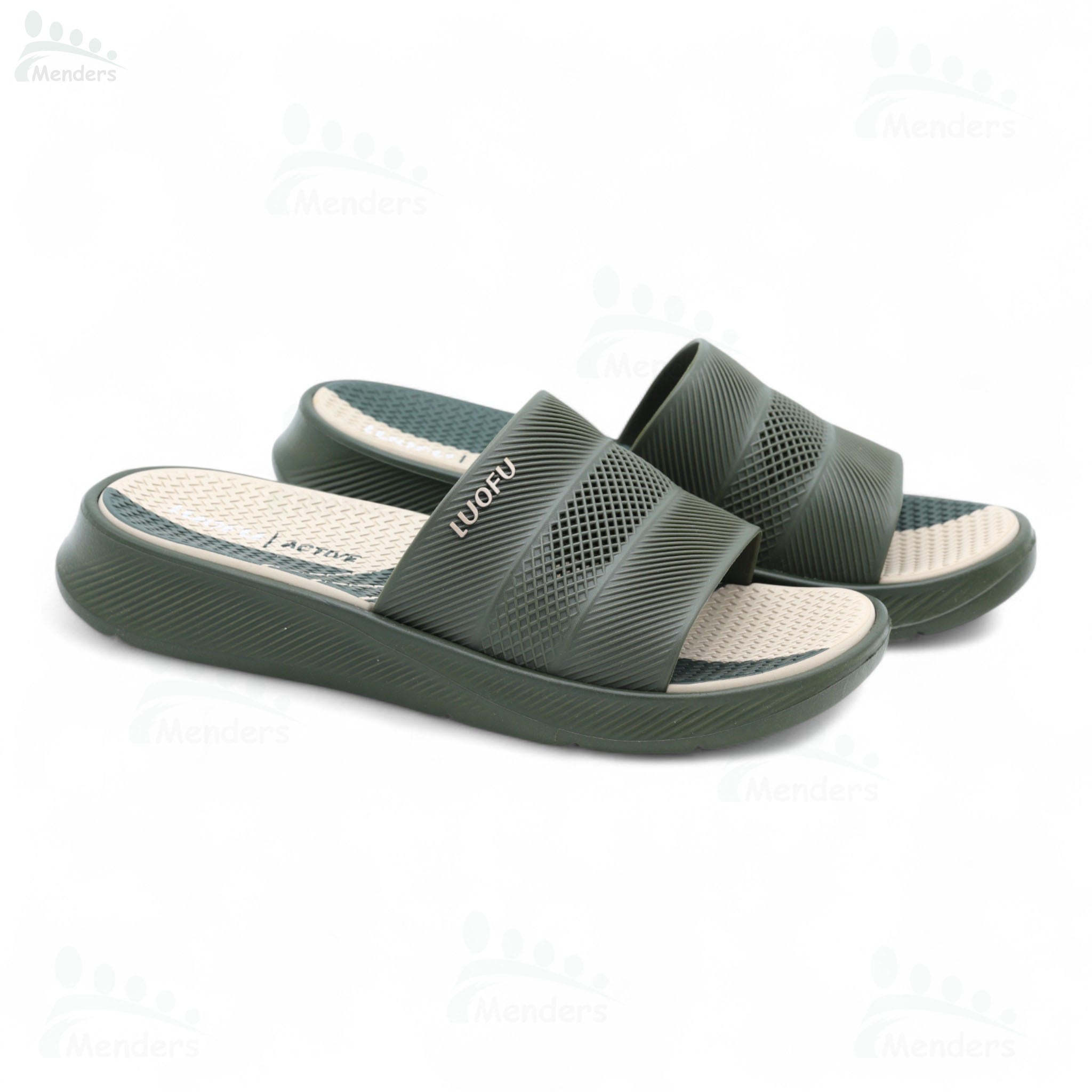 men soft medicated slipper waterproof and washablen black