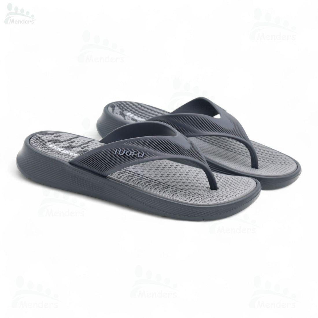 men soft medicated slipper waterproof and washablen black