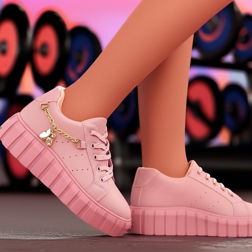 Rosado cadena shoes-R27-1