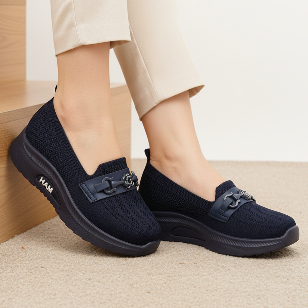 High sole mesh shoes