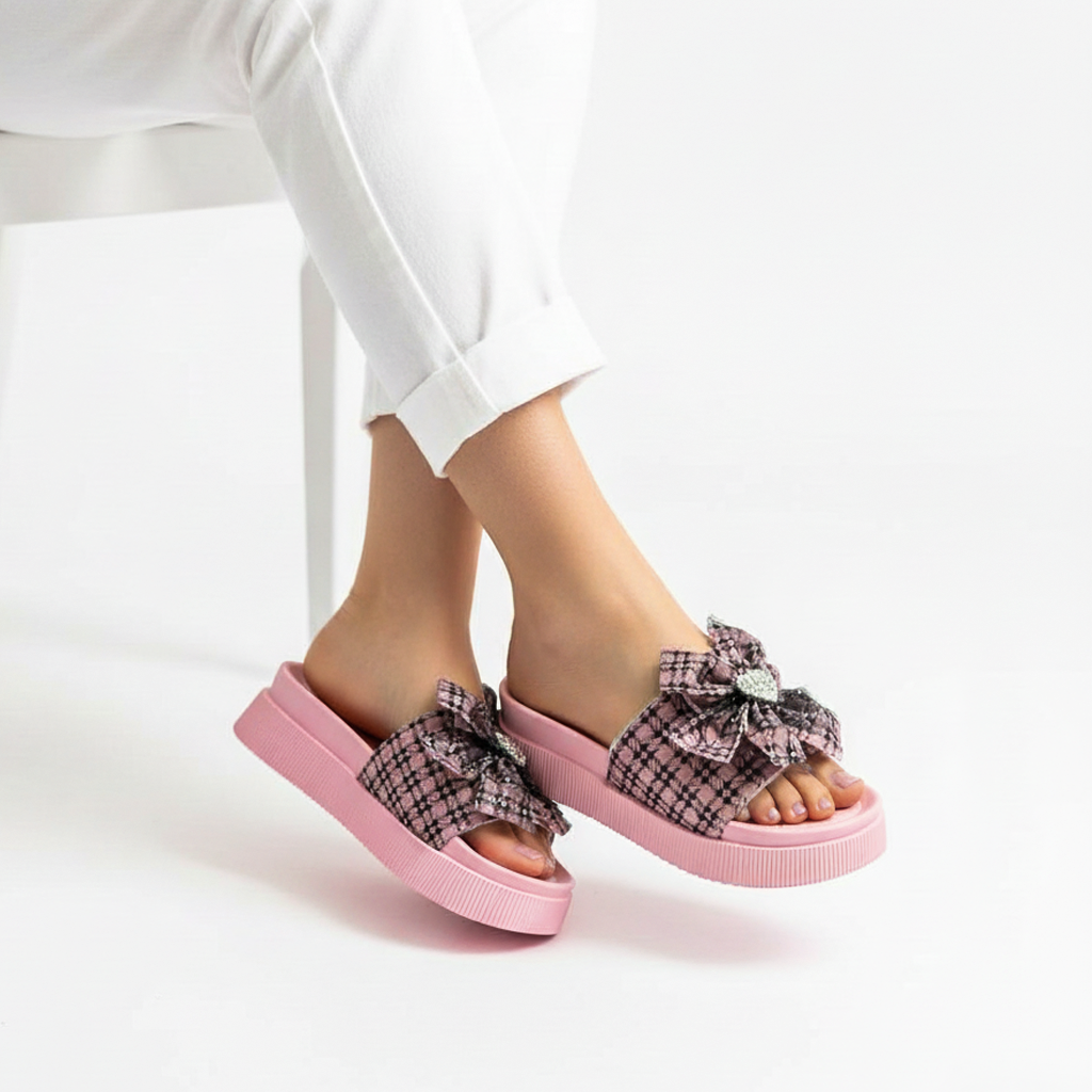 Bfly bow slipper
