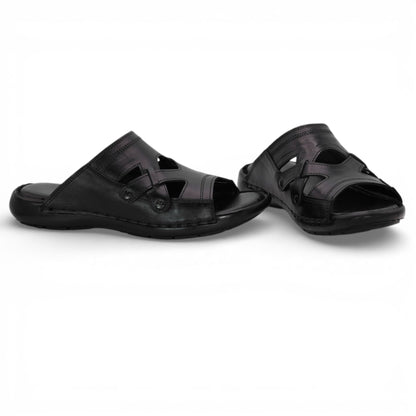 Men02 leather slipper