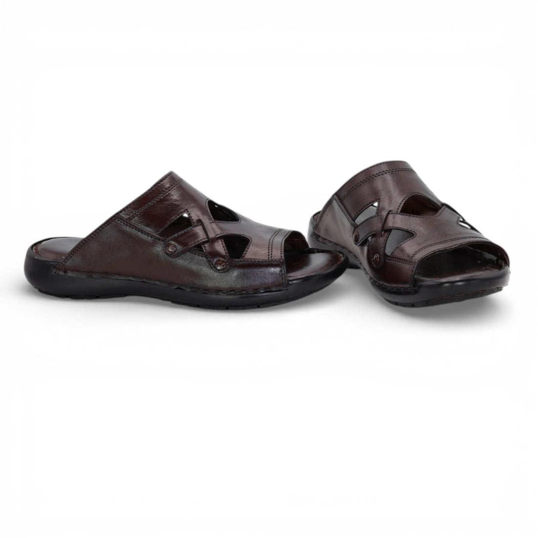 Men02 leather slipper