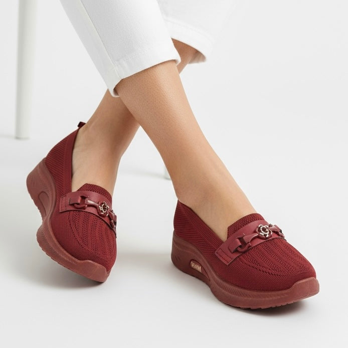 High sole mesh shoes