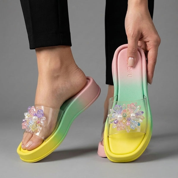 M0858 beads slipper -R7-4