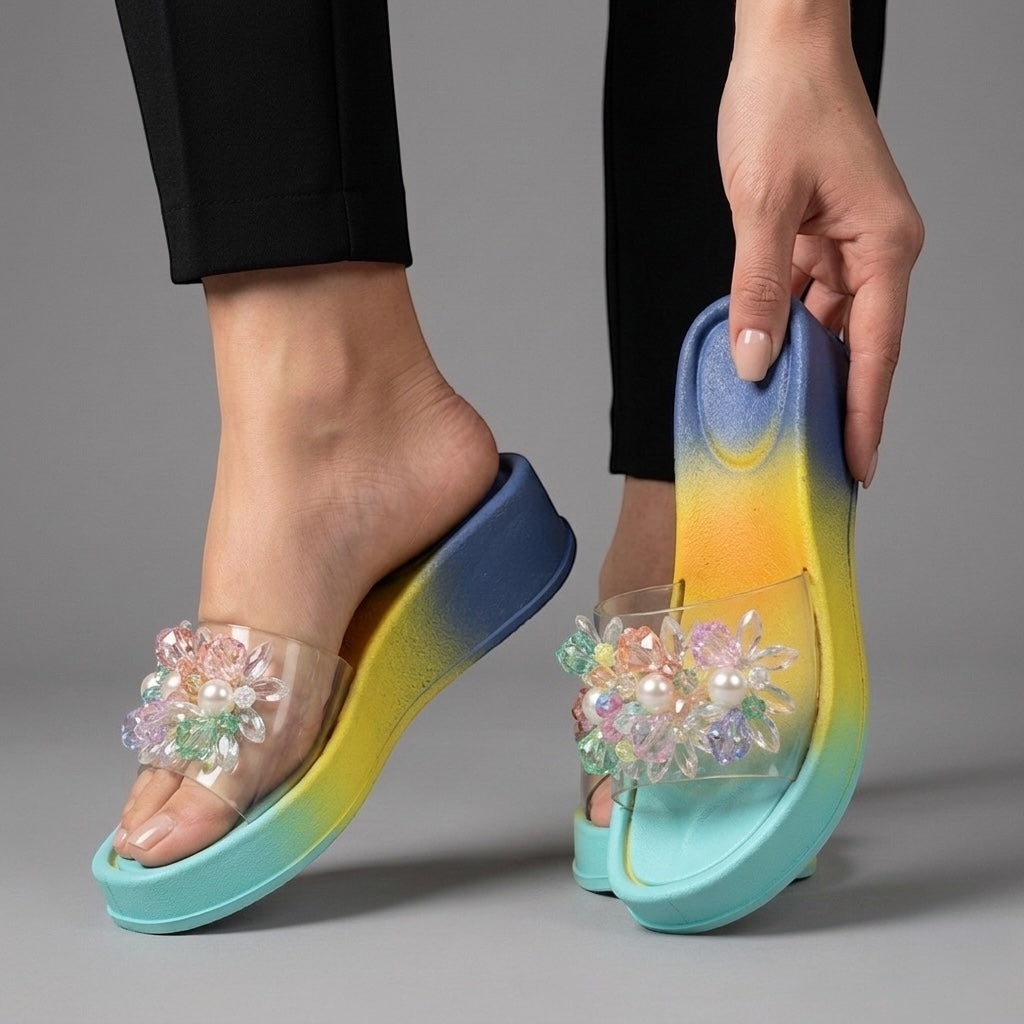 M0858 beads slipper -R7-4