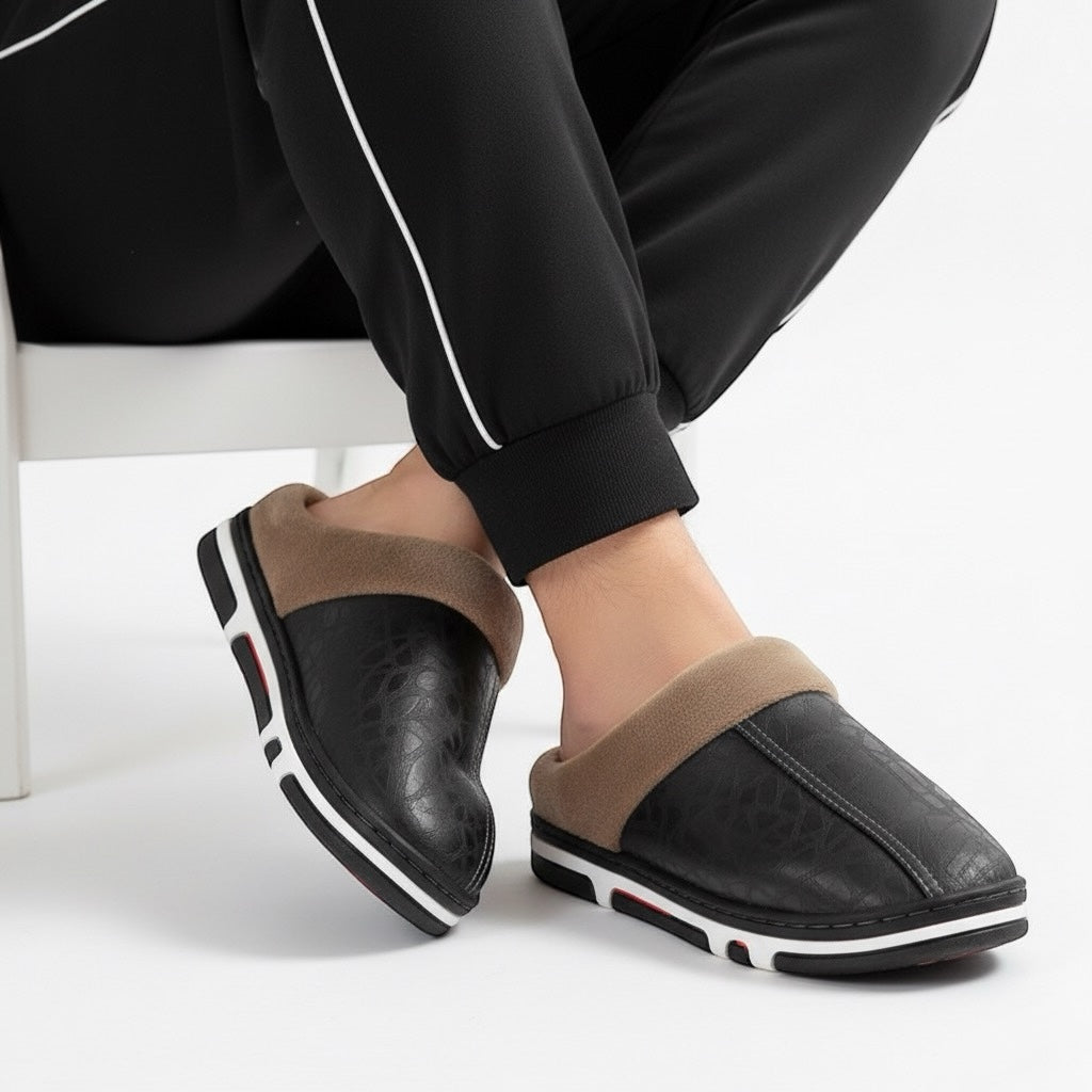 Morbida leather half shoes