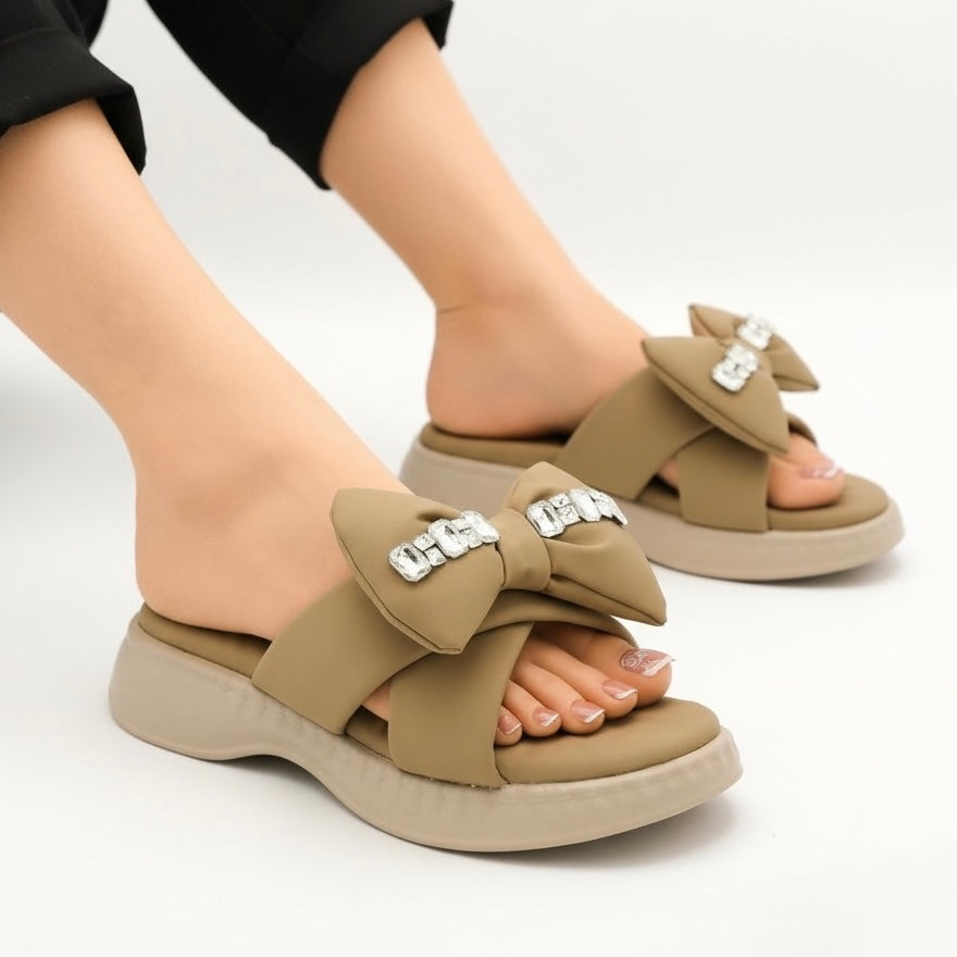 Clearance SALE M0535 bow slipper-R29-4