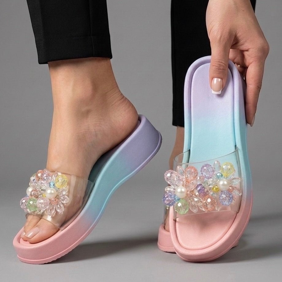 M0858 beads slipper   -R7-4