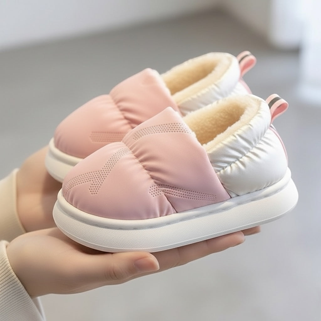 Kids fur shoes