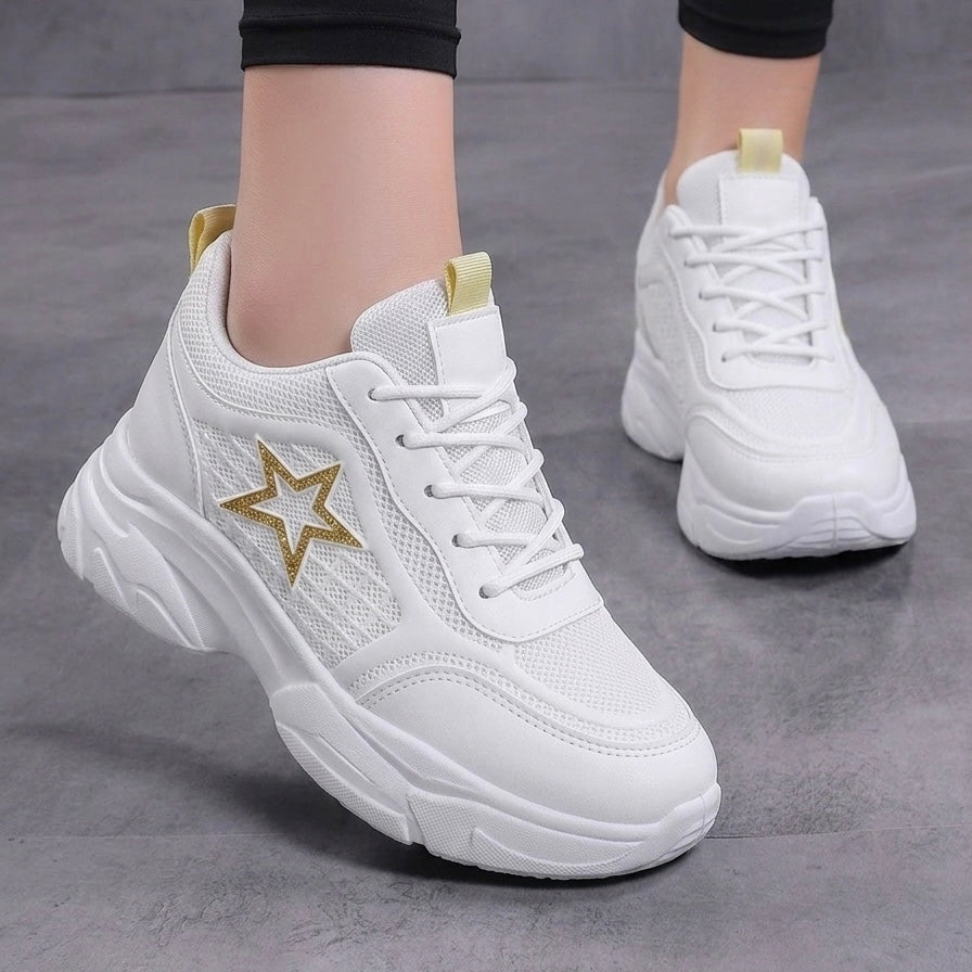 White high sole shoes