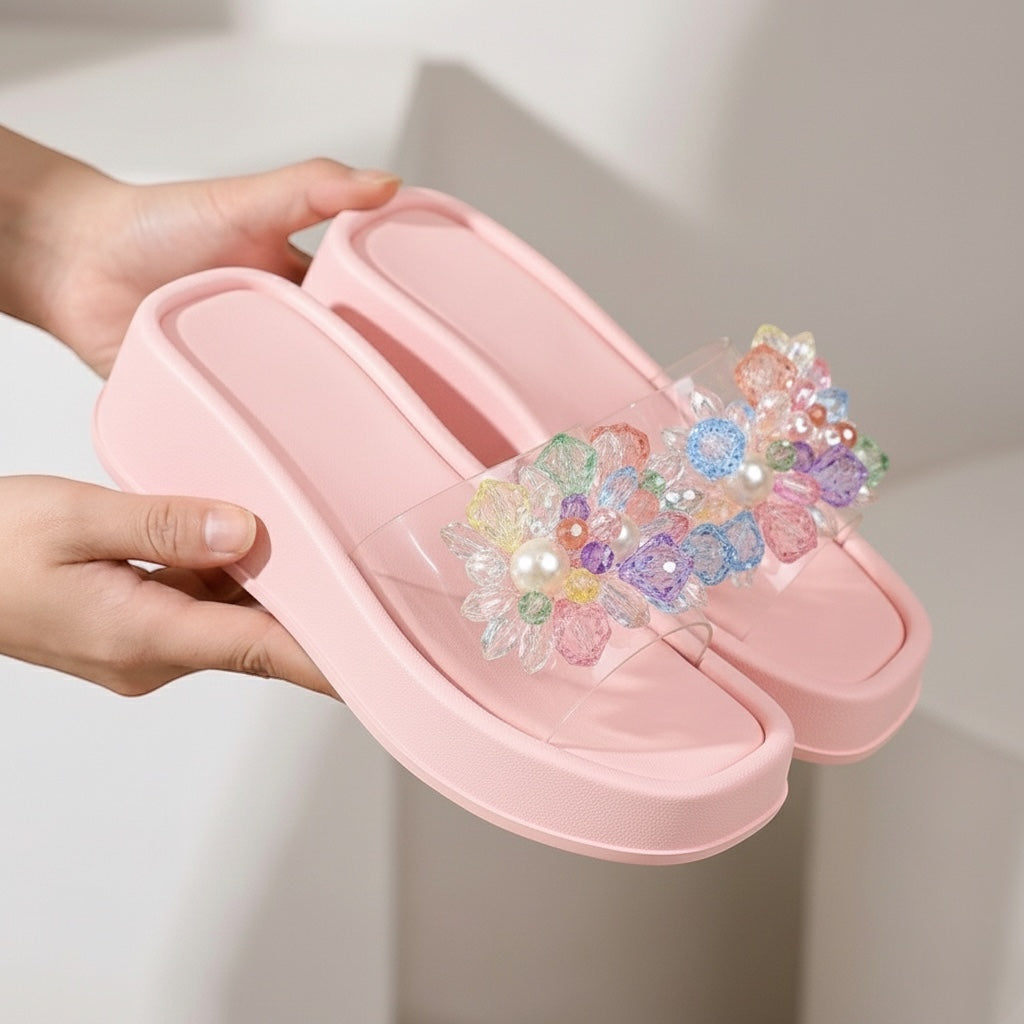 M0872 beads slipper