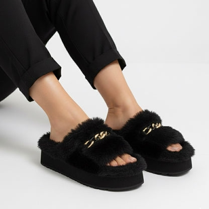 M011307 fur slipper