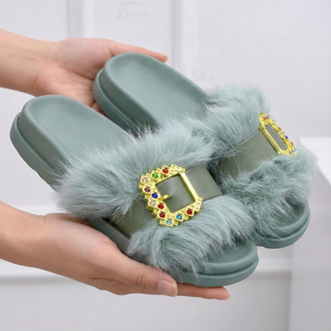 M0792 fur slipper
