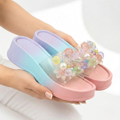 M0858 beads slipper   -R7-4
