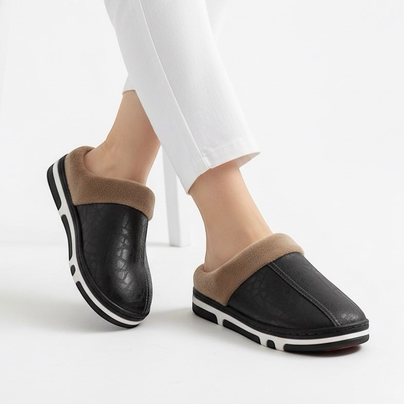 Morbida leather half shoes