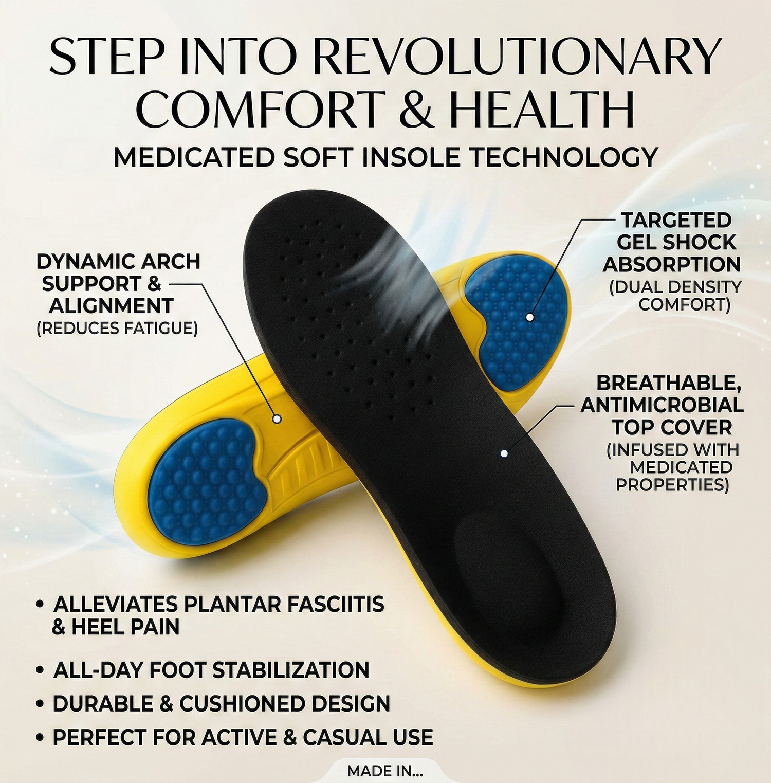 Soft shoes insole