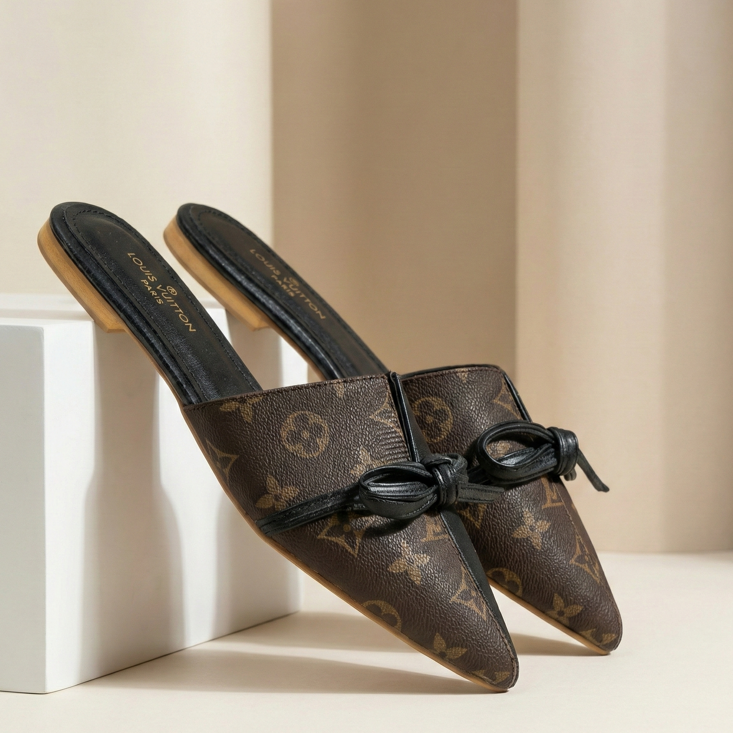 Flower print mule -R24-4