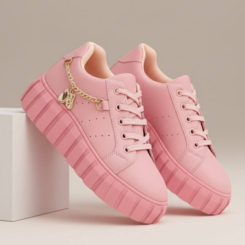 Clearance SALE Rosado cadena shoes-R27-1